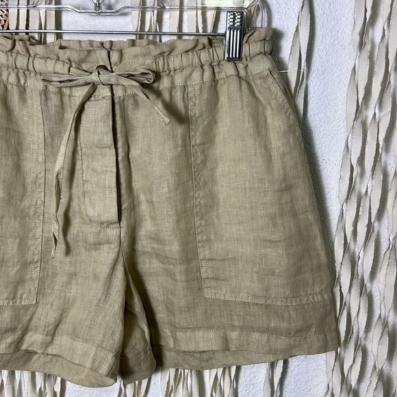 Michael Stars Paulette Tan Linen Shorts size XS - Picture 3 of 13